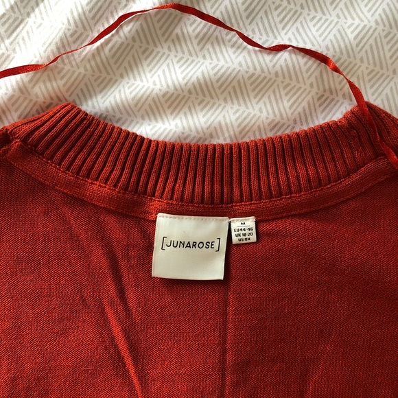 Junarose Plus animal print sweater - red/black - Picture 12 of 13